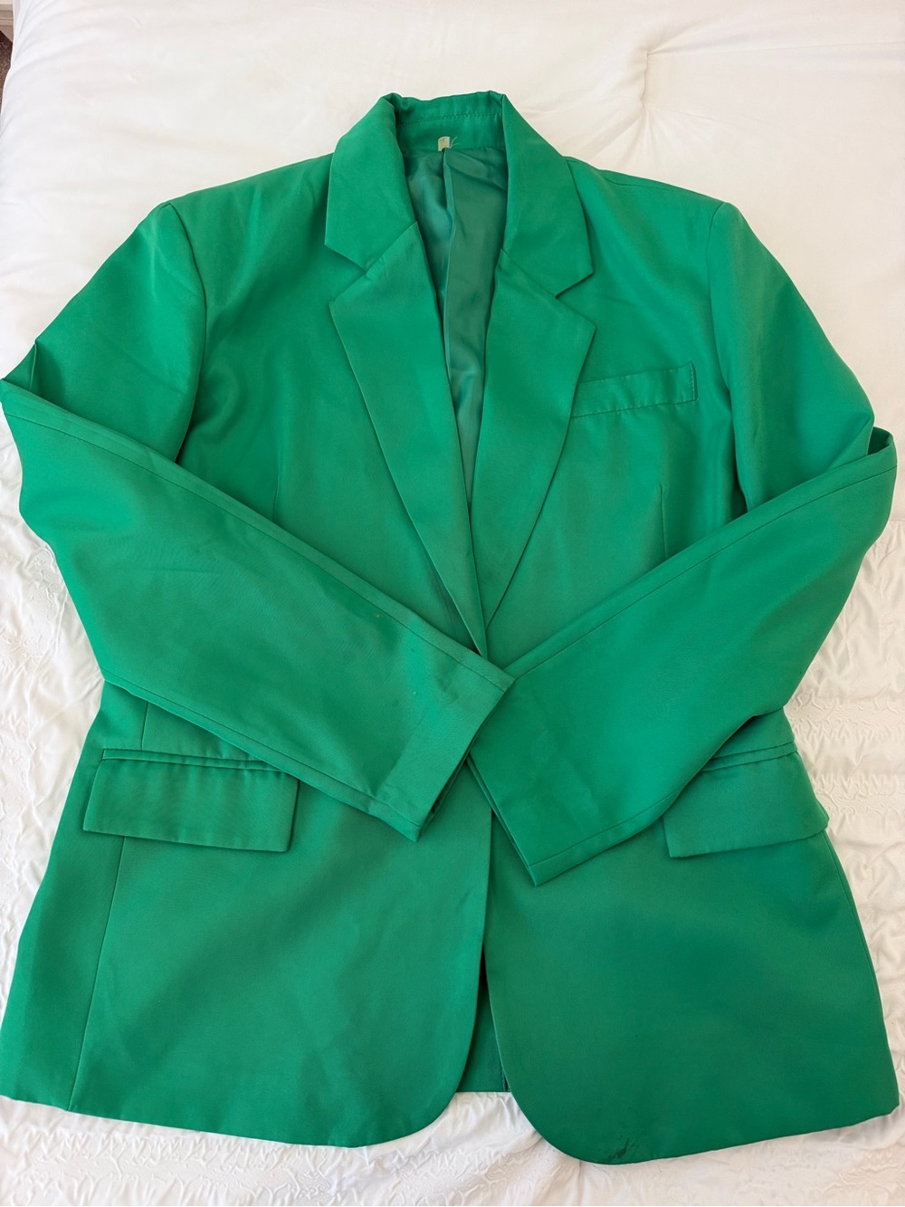 SHEIN Emerald Green Tailored Blazer